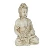 Relaxdays Buddhafigur In Weiß - (B)18,5 X (H)30 X (T)12 Cm