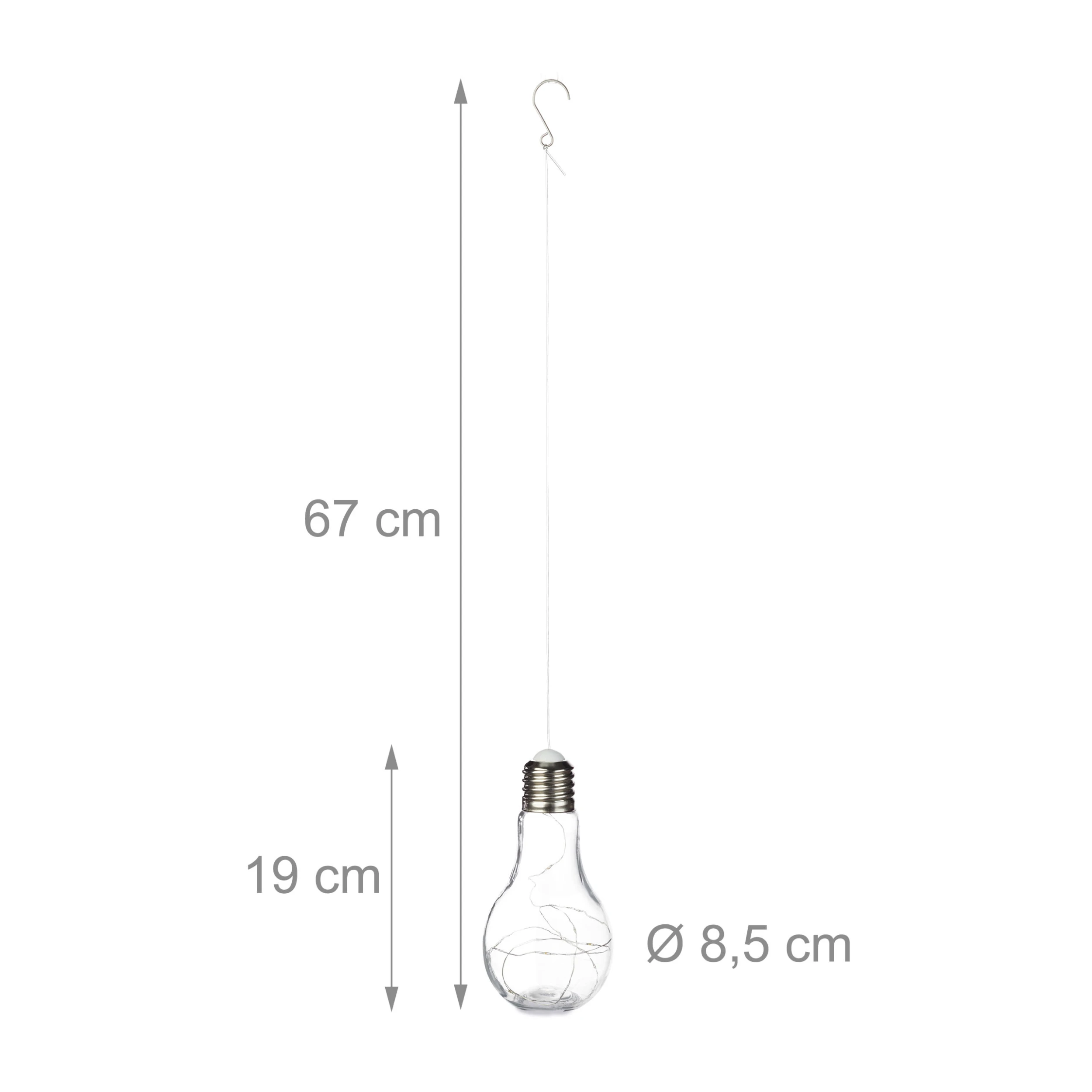 Relaxdays Deko Glühbirne In Transparent – Bild 4