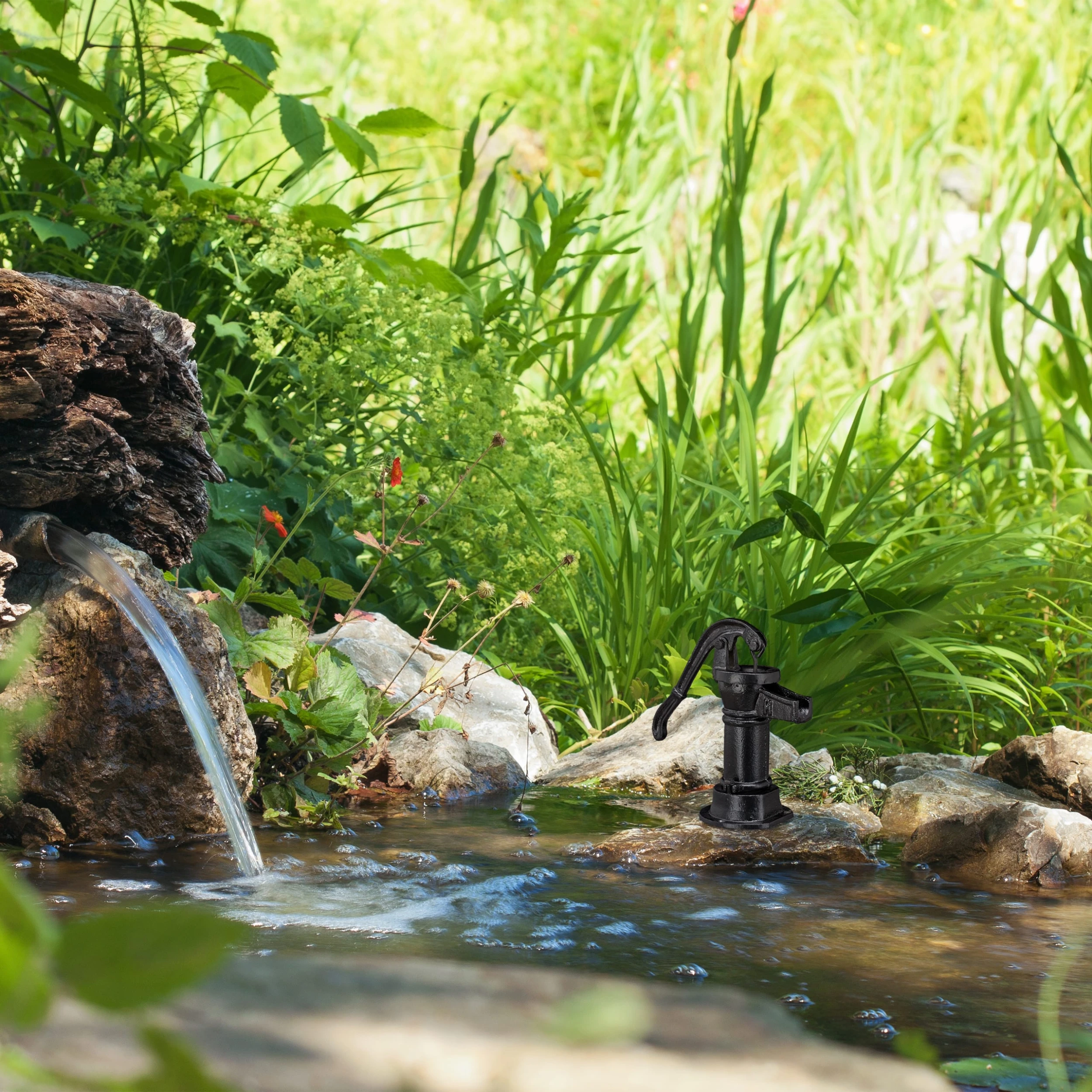 Relaxdays Deko Pumpe In Schwarz – Bild 5