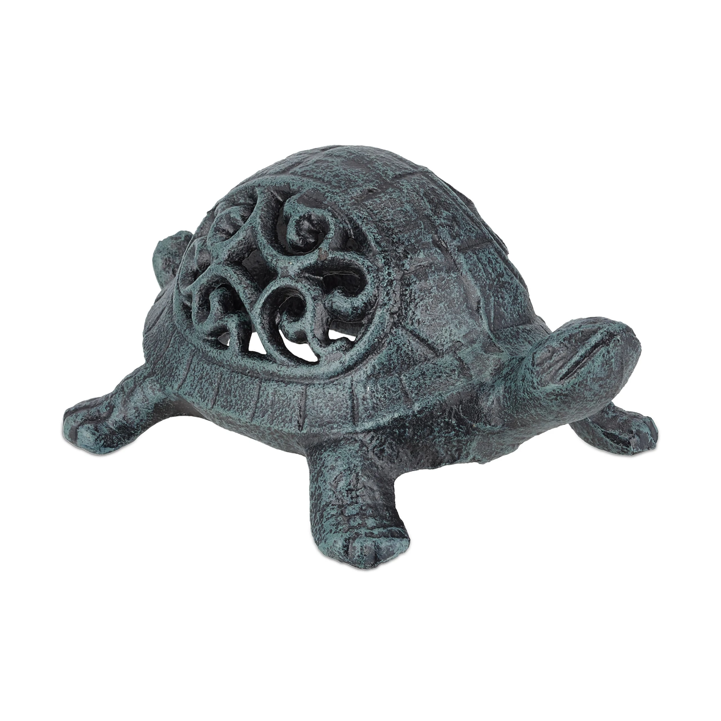 Relaxdays Deko Schildkröte In Grün/ Schwarz