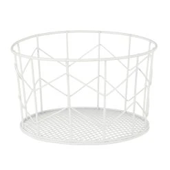 Relaxdays Drahtkorb In Weiß