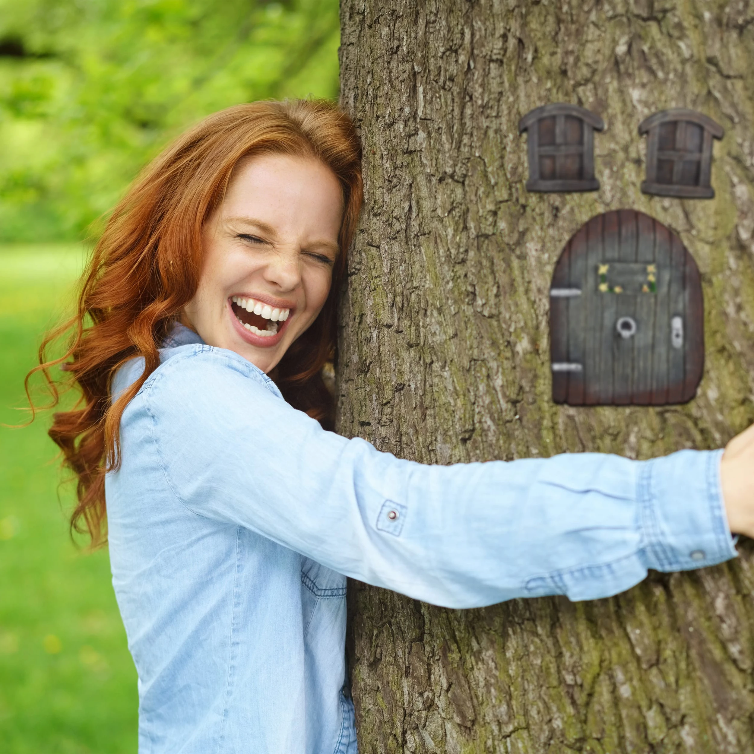 Relaxdays Feentür In Braun – Bild 3