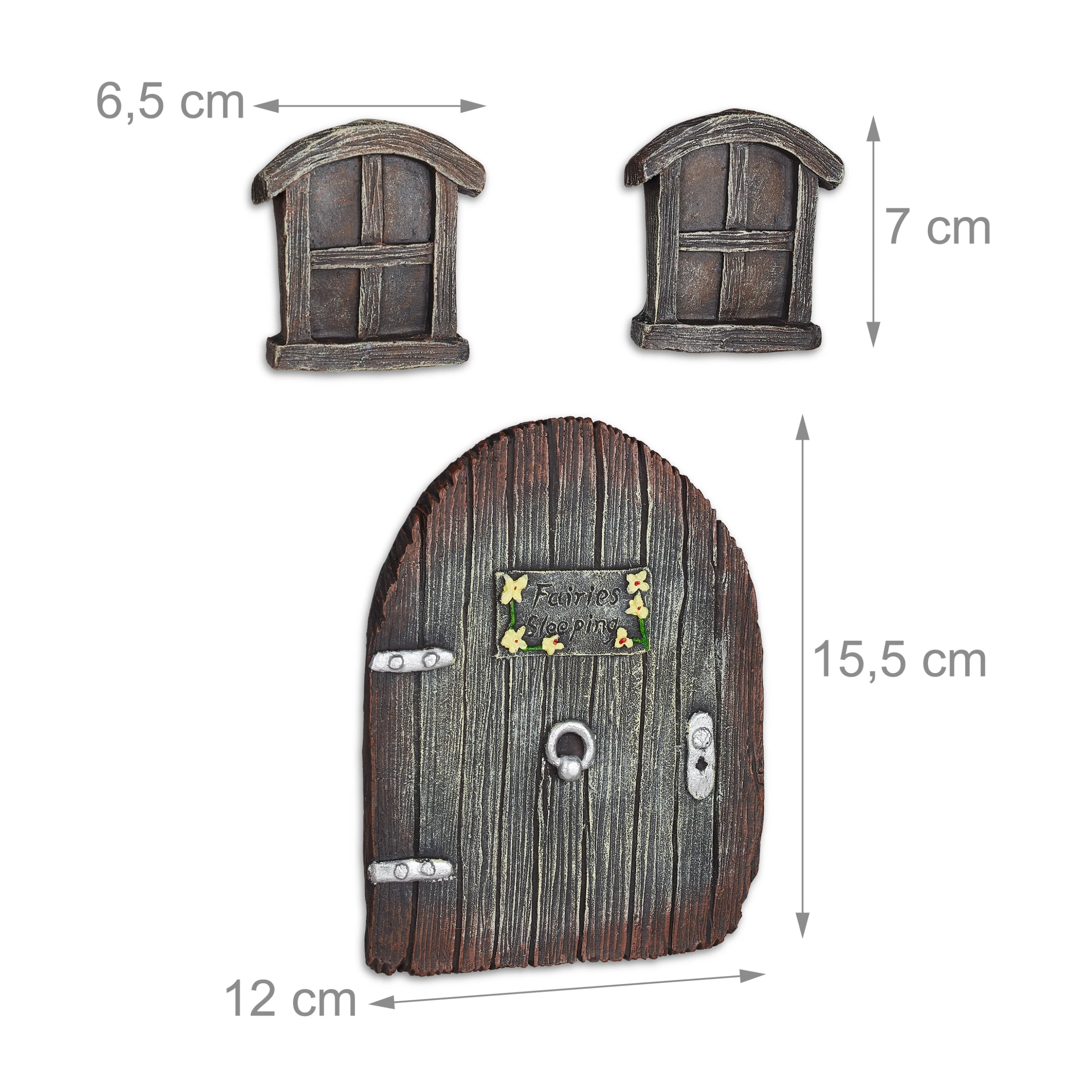 Relaxdays Feentür In Braun – Bild 4