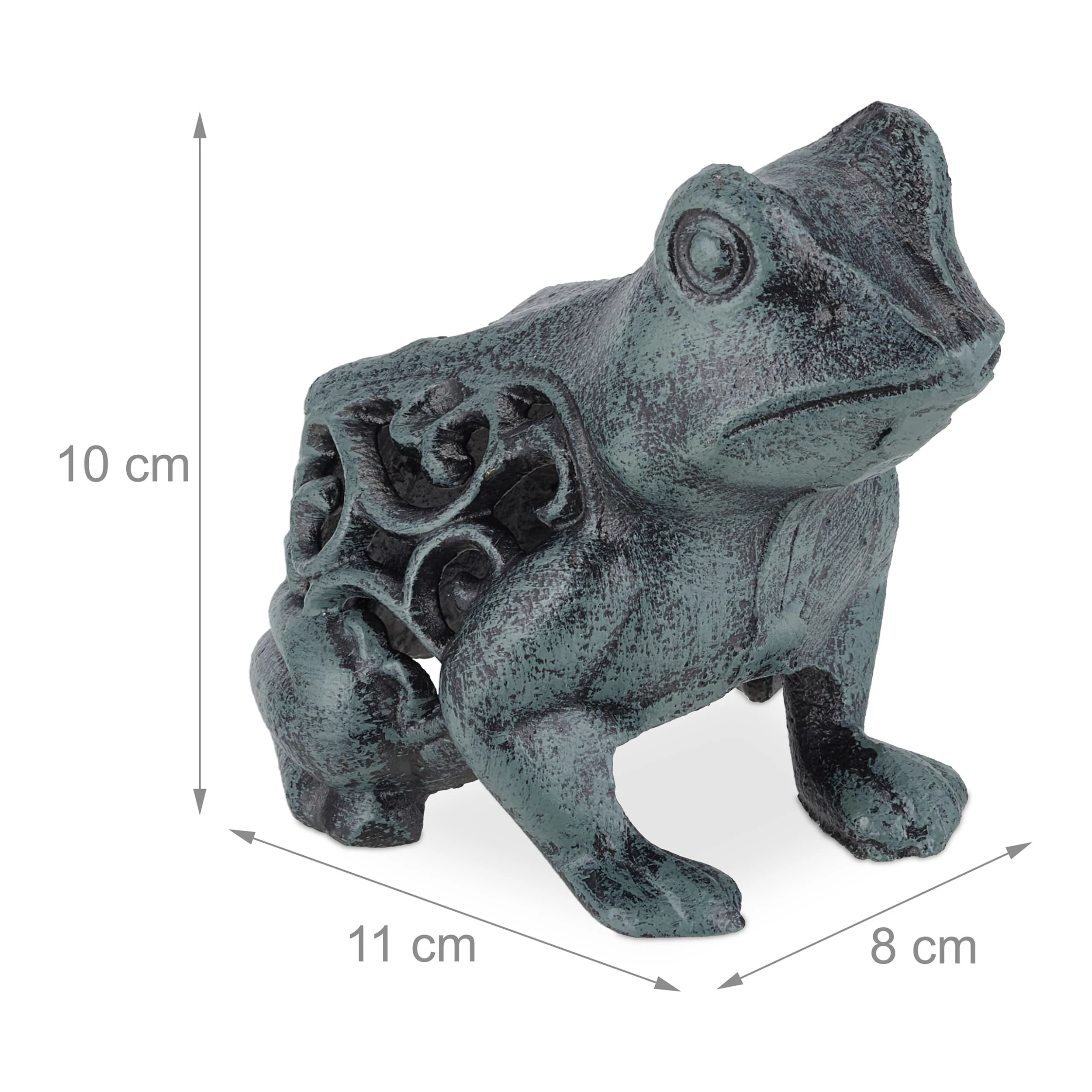 Relaxdays Frosch Deko In Grün/ Schwarz – Bild 4