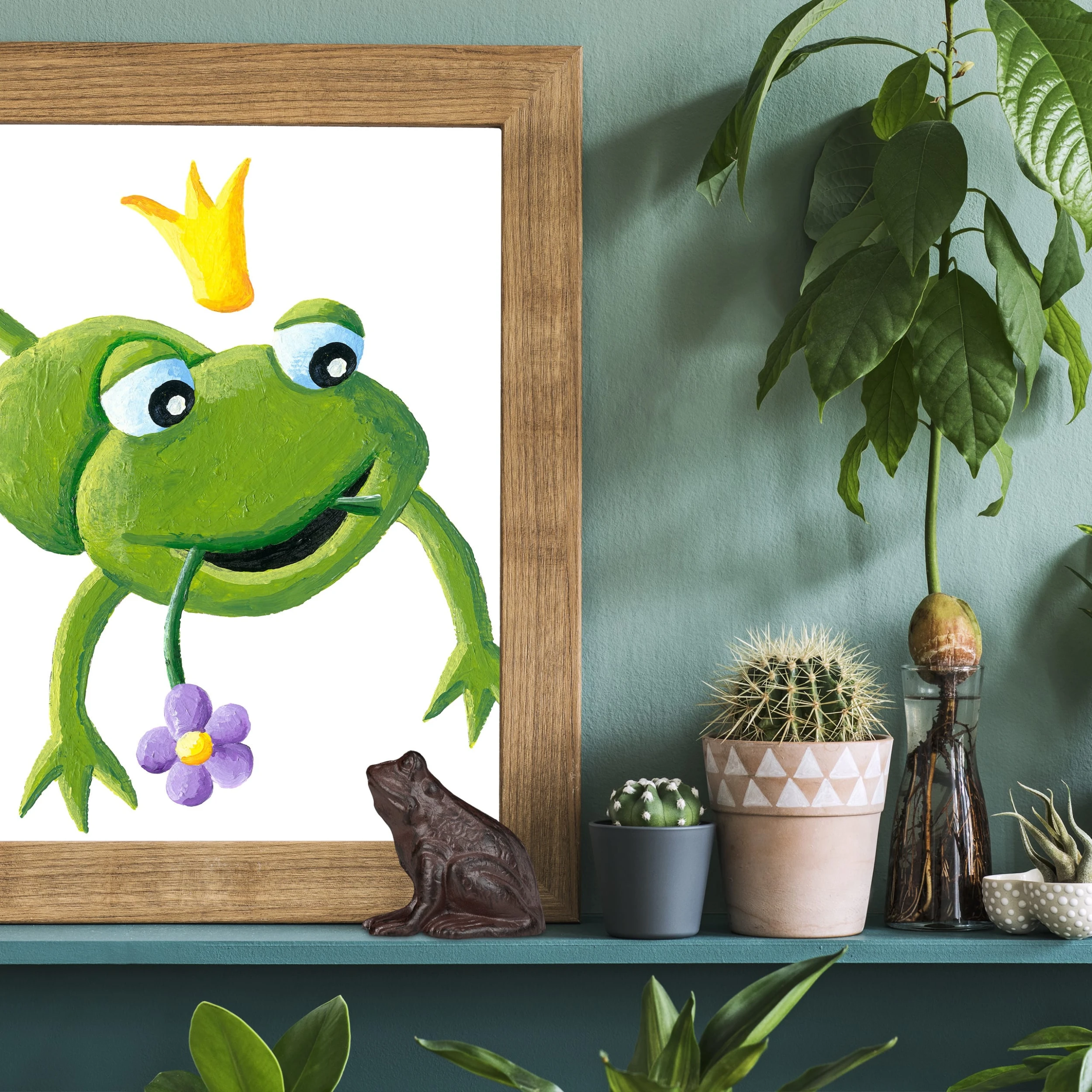 Relaxdays Gartenfigur Frosch In Braun – Bild 5