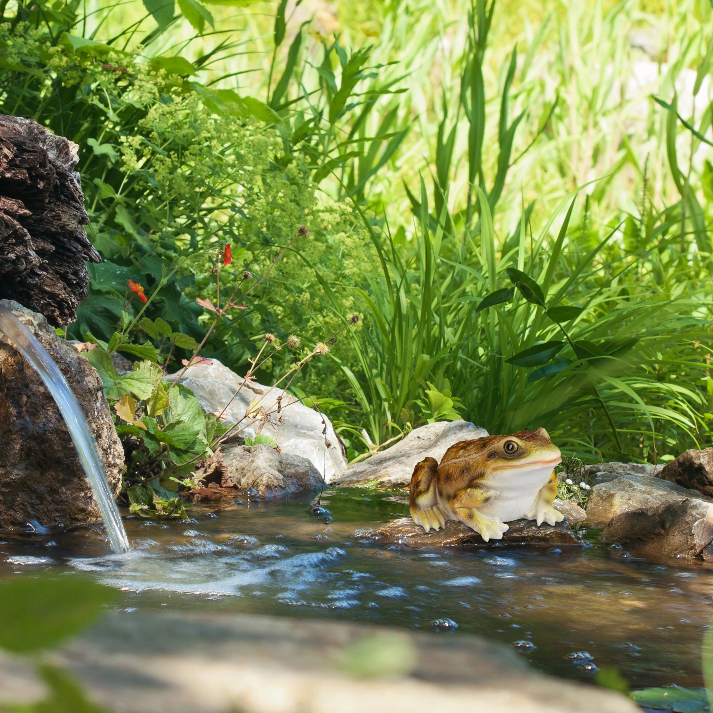 Relaxdays Gartenfigur Frosch In Gelb – Bild 2