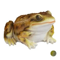 Relaxdays Gartenfigur Frosch In Gelb