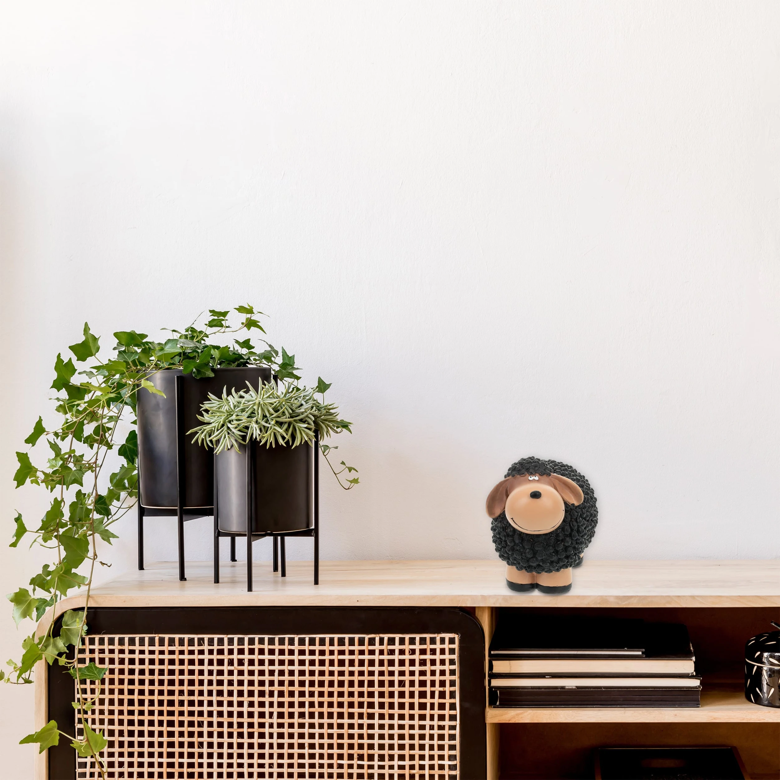 Relaxdays Gartenfigur "Schaf" In Schwarz/ Braun - (B)21 X (H)16 X (T)12,5 Cm – Bild 5