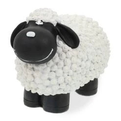 Relaxdays Gartenfigur "Schaf" In Weiß/ Schwarz - (B)21 X (H)16 X (T)12,5 Cm