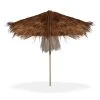 Relaxdays Hawaii Sonnenschirm In Braun/ Natur - (H)250 X Ø 247 Cm