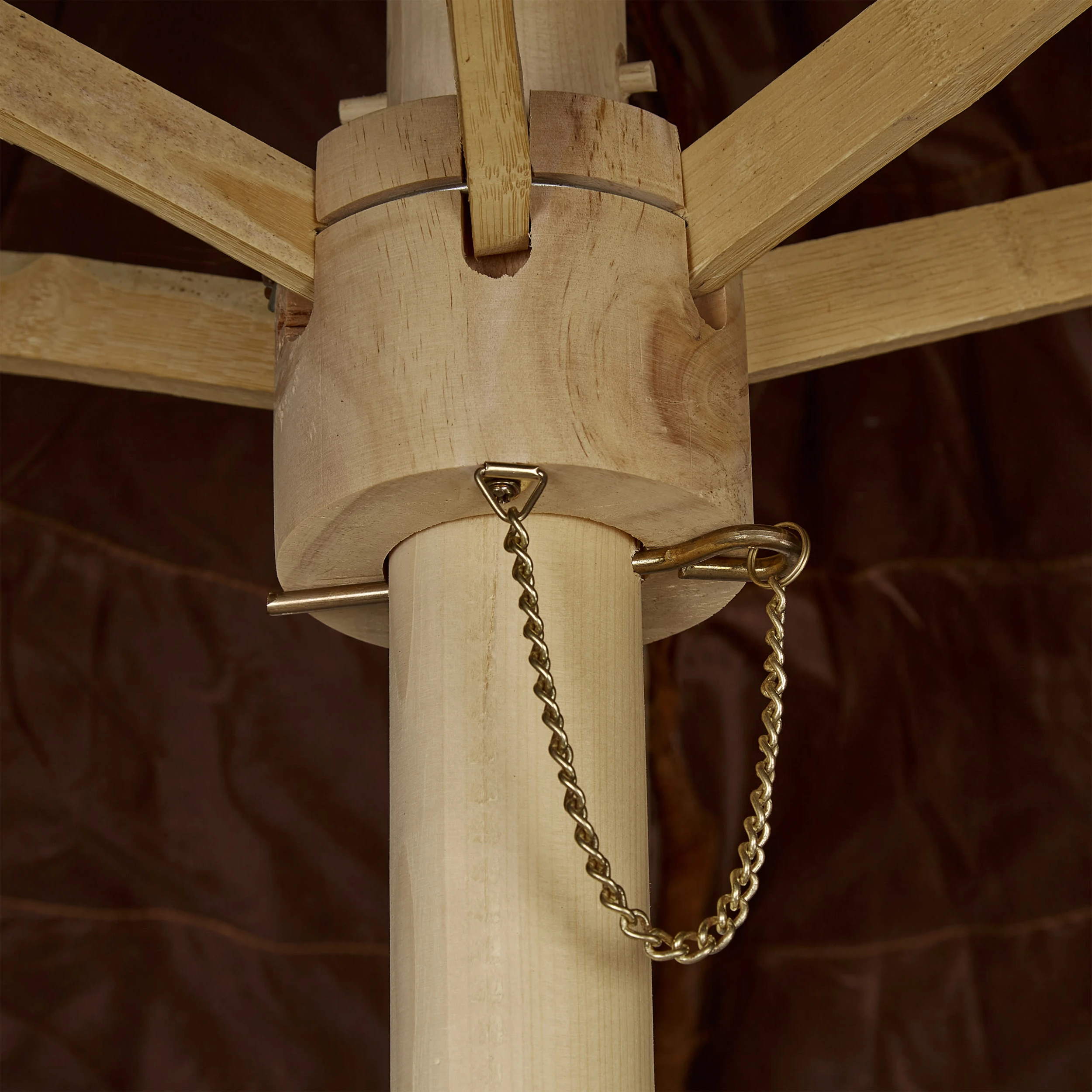 Relaxdays Hawaii Sonnenschirm In Braun/ Natur - (H)250 X Ø 247 Cm – Bild 7