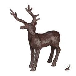 Relaxdays Hirsch Figur In Braun - Größe L