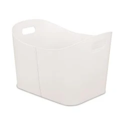 Relaxdays Holzkorb In Cremeweiß - (B)53,5 X (H)36 X (T)41 Cm