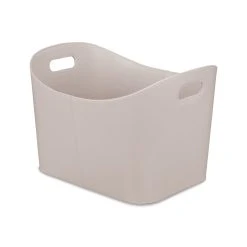 Relaxdays Holzkorb In Hellgrau - (B)53,5 X (H)36 X (T)41 Cm