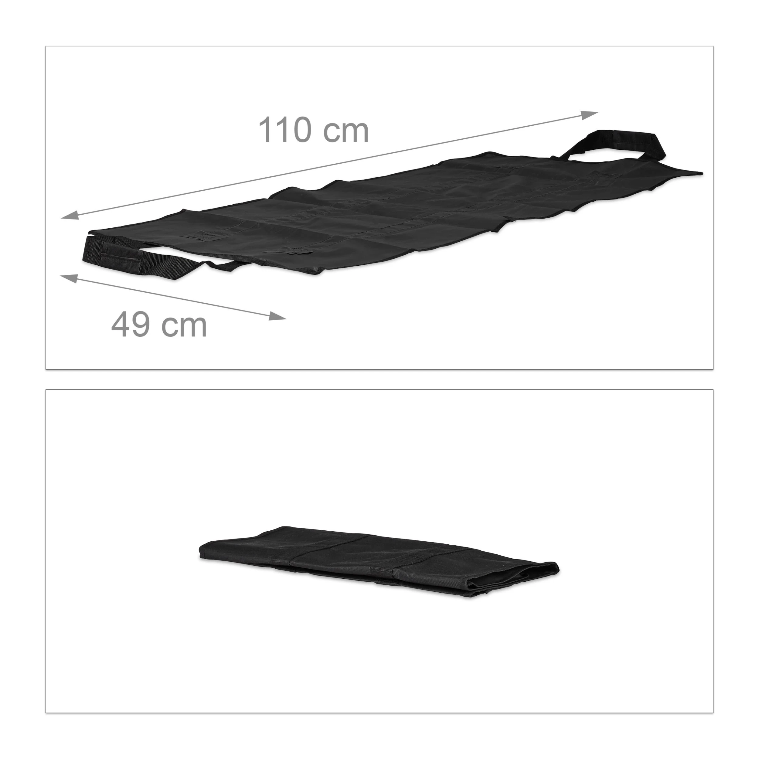 Relaxdays Kaminholztasche In Schwarz – Bild 2