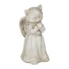 Relaxdays Katzen-Grabschmuck In Creme - (B)8,5 X (H)18 X (T)9 Cm