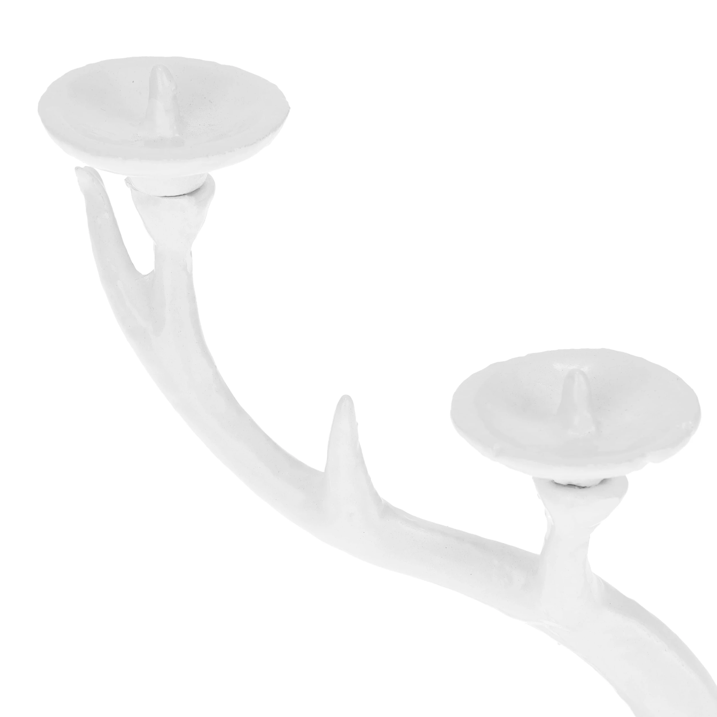 Relaxdays Kerzenständer In Weiß - (B)22 X (H)13 Cm X (T)10,5 Cm – Bild 7