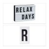 Relaxdays Lightbox In Weiß/ Schwarz - (B)21 X (H)15 X (T)4 Cm