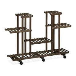 Relaxdays Pflanzenregal In Dunkelbraun - (B)119 X (H)83 X (T)36 Cm