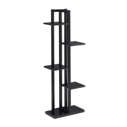 Relaxdays Pflanzenregal In Schwarz - (B)43 X (H)117 X (T)22 Cm