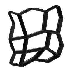 Relaxdays Pflasterform 9 Kammern In Schwarz - (B)35 X (T)35 Cm