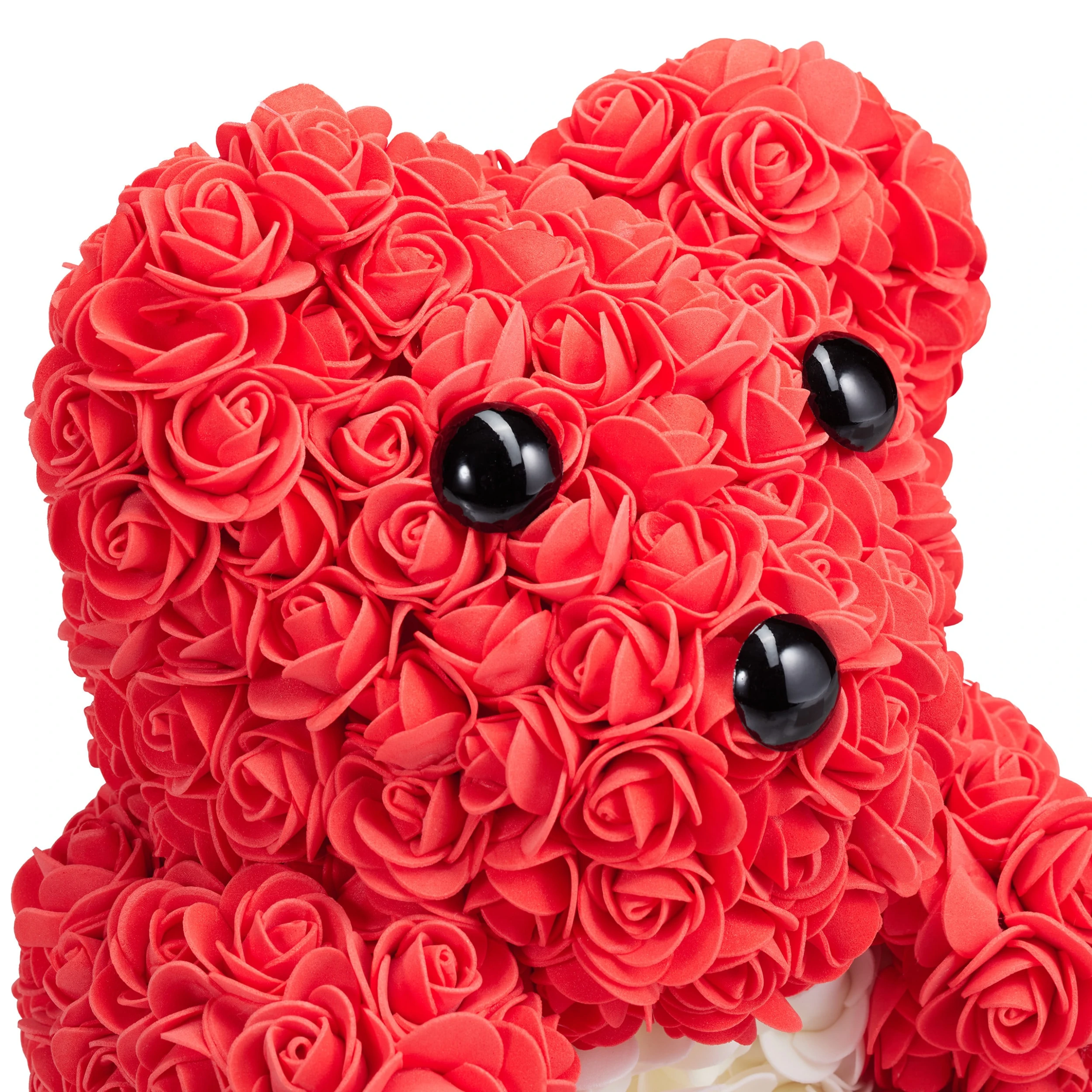 Relaxdays Rosen-Teddybär In Rot/Weiß – Bild 6