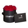 Relaxdays Rosenbox 8 Rote Rosen In Schwarz