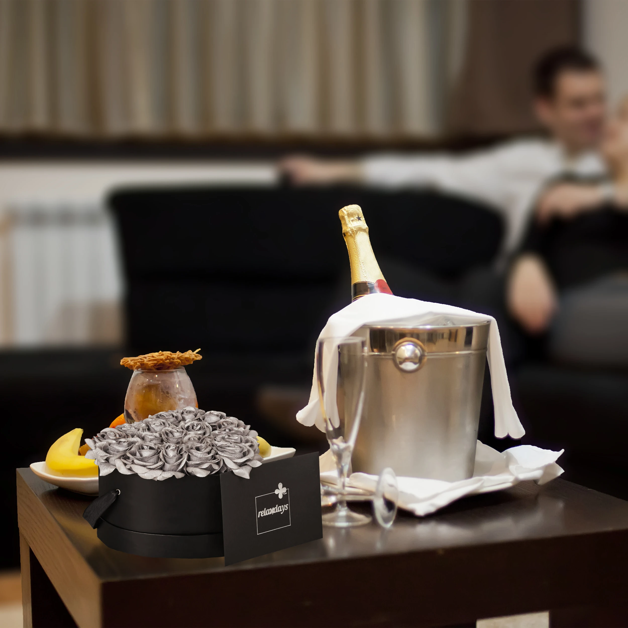 Relaxdays Rosenbox In Schwarz/ Silber – Bild 7