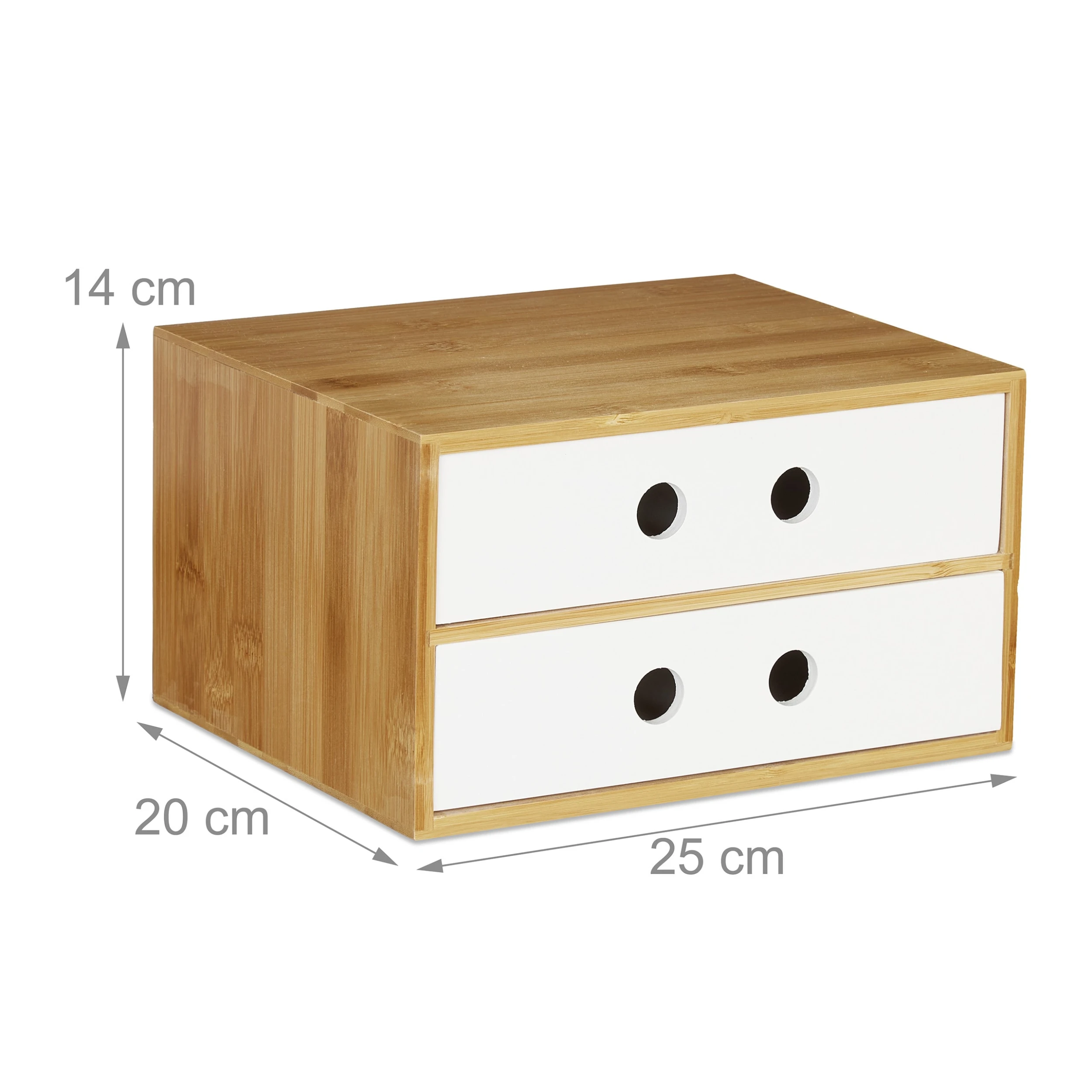 Relaxdays Schreibtisch Organizer In Weiß – Bild 4