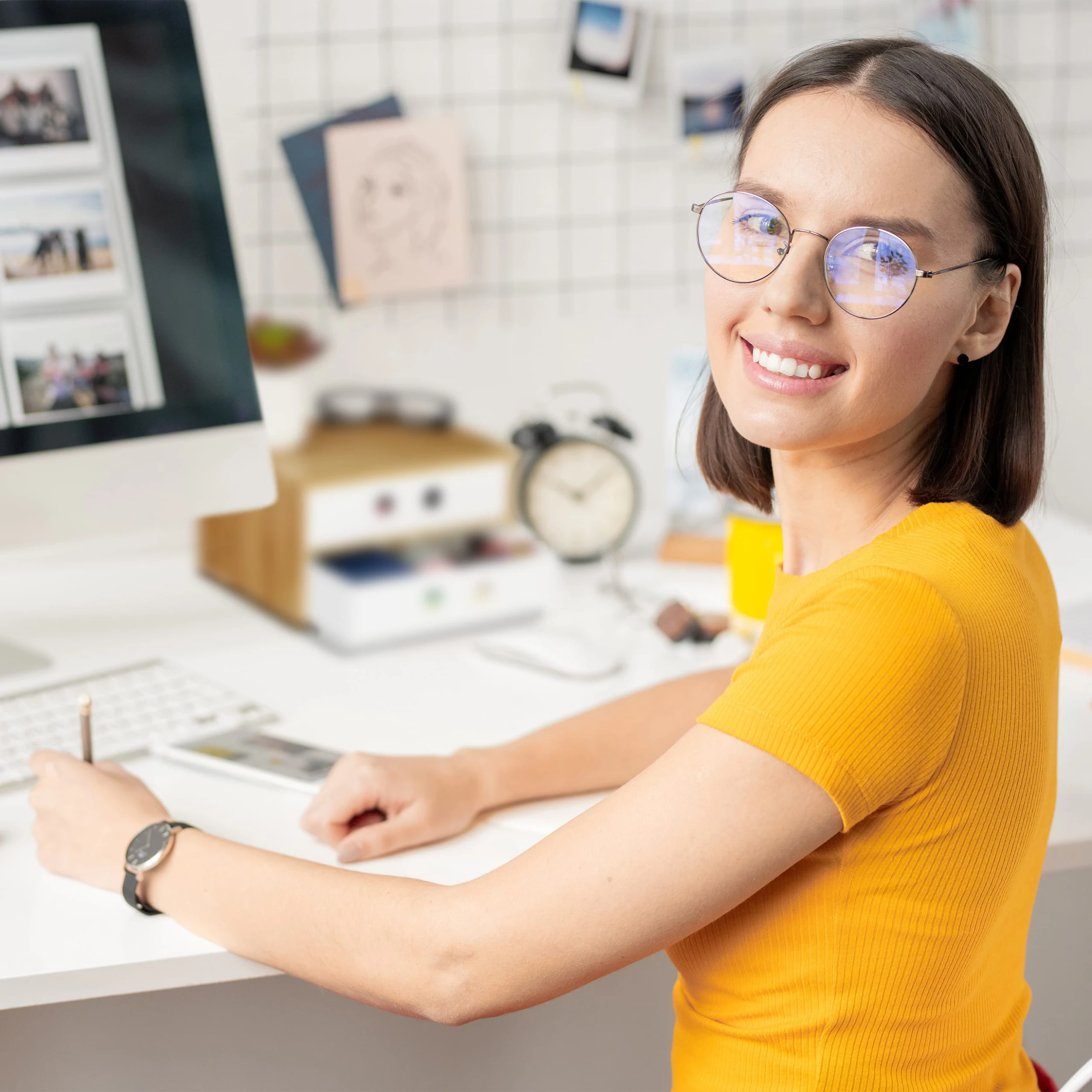 Relaxdays Schreibtisch Organizer In Weiß – Bild 6