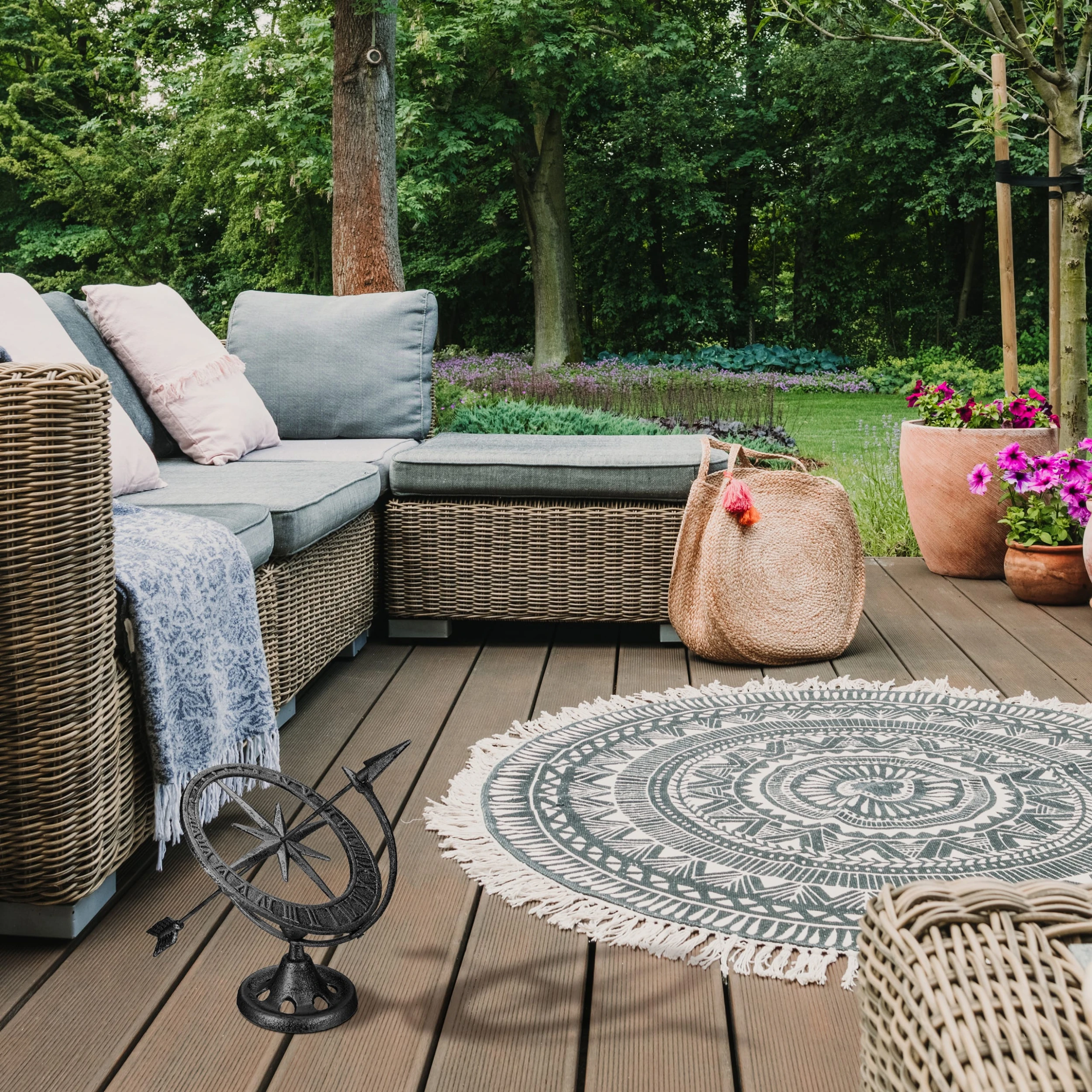 Relaxdays Sonnenuhr In Silber – Bild 2