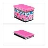 Relaxdays Spielzeugkiste Bus In Rosa - (B)40 X (H)27 X (T)25 Cm