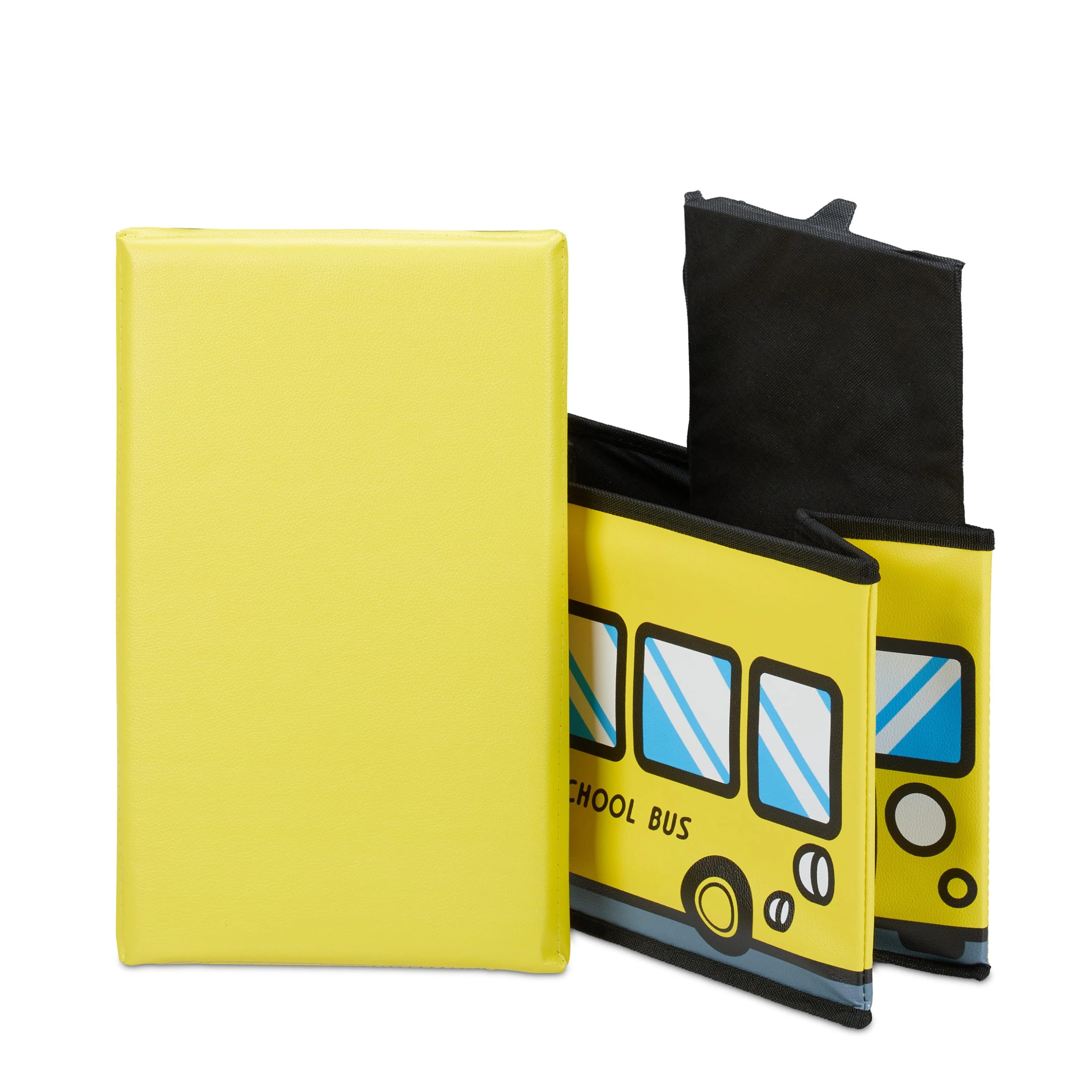Relaxdays Spielzeugkiste Schulbus In Gelb - (B)40 X (H)27 X (T)25 Cm – Bild 7