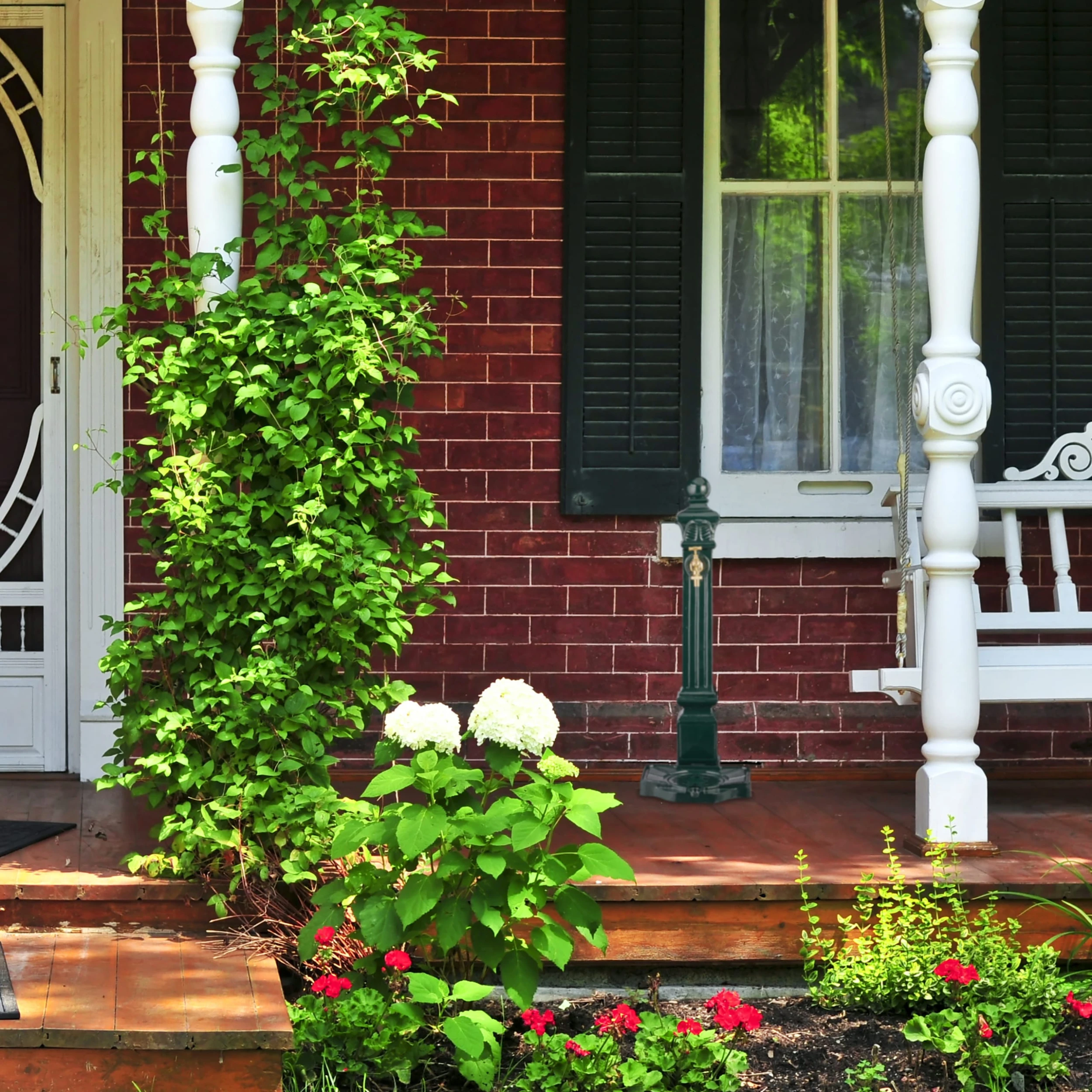 Relaxdays Standbrunnen In Dunkelgrün - (B)28 X (H)80 X (T)32 Cm – Bild 5