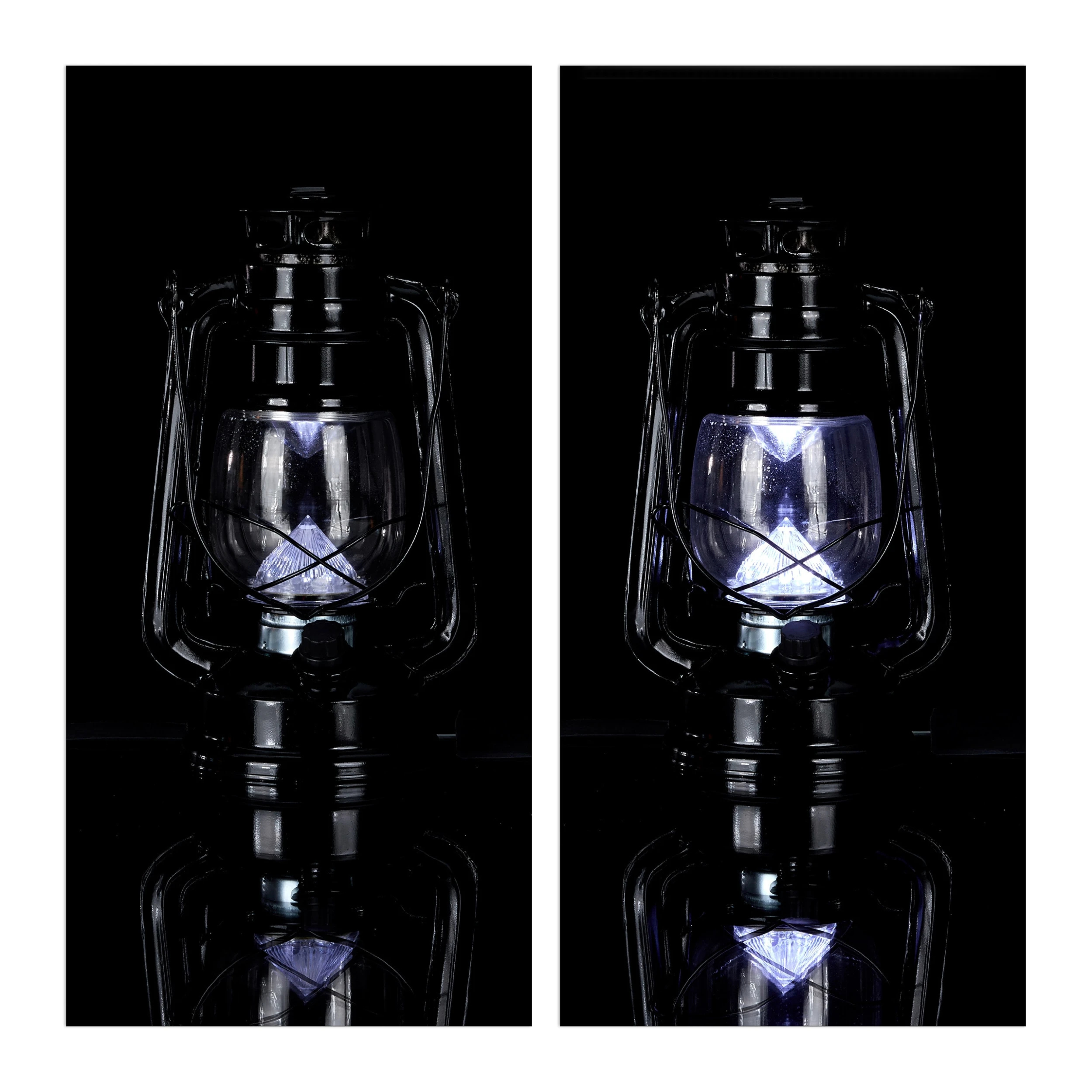 Relaxdays Sturmlaterne LED In Schwarz - (B)15 X (H)24 X (T)11,5 Cm – Bild 6