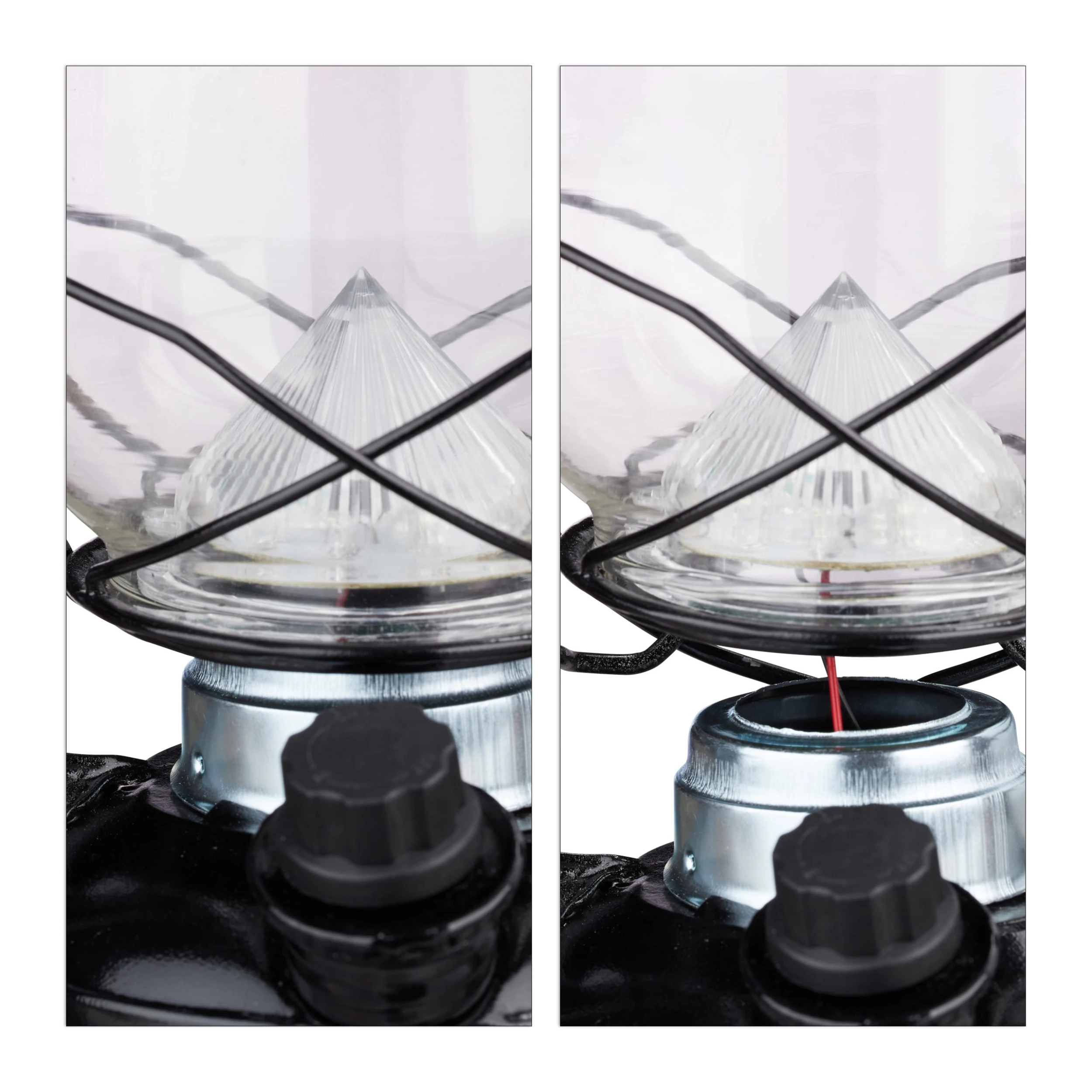 Relaxdays Sturmlaterne LED In Schwarz - (B)15 X (H)24 X (T)11,5 Cm – Bild 7