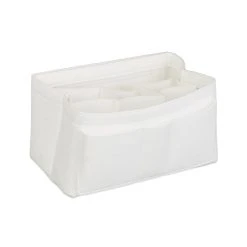 Relaxdays Taschenorganizer In Weiß - (B)29 X (H)16,5 X (T)20 Cm