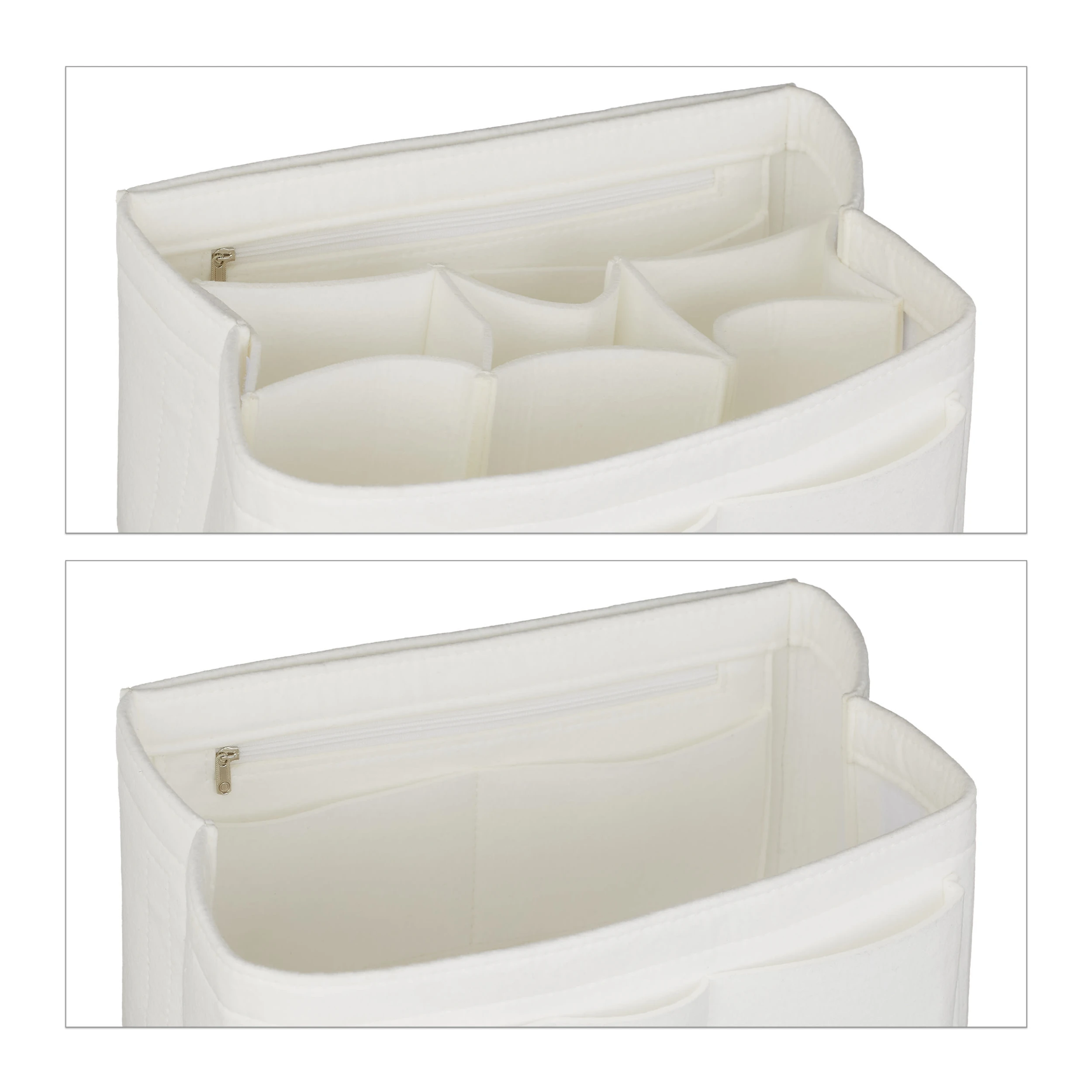 Relaxdays Taschenorganizer In Weiß - (B)29 X (H)16,5 X (T)20 Cm – Bild 6