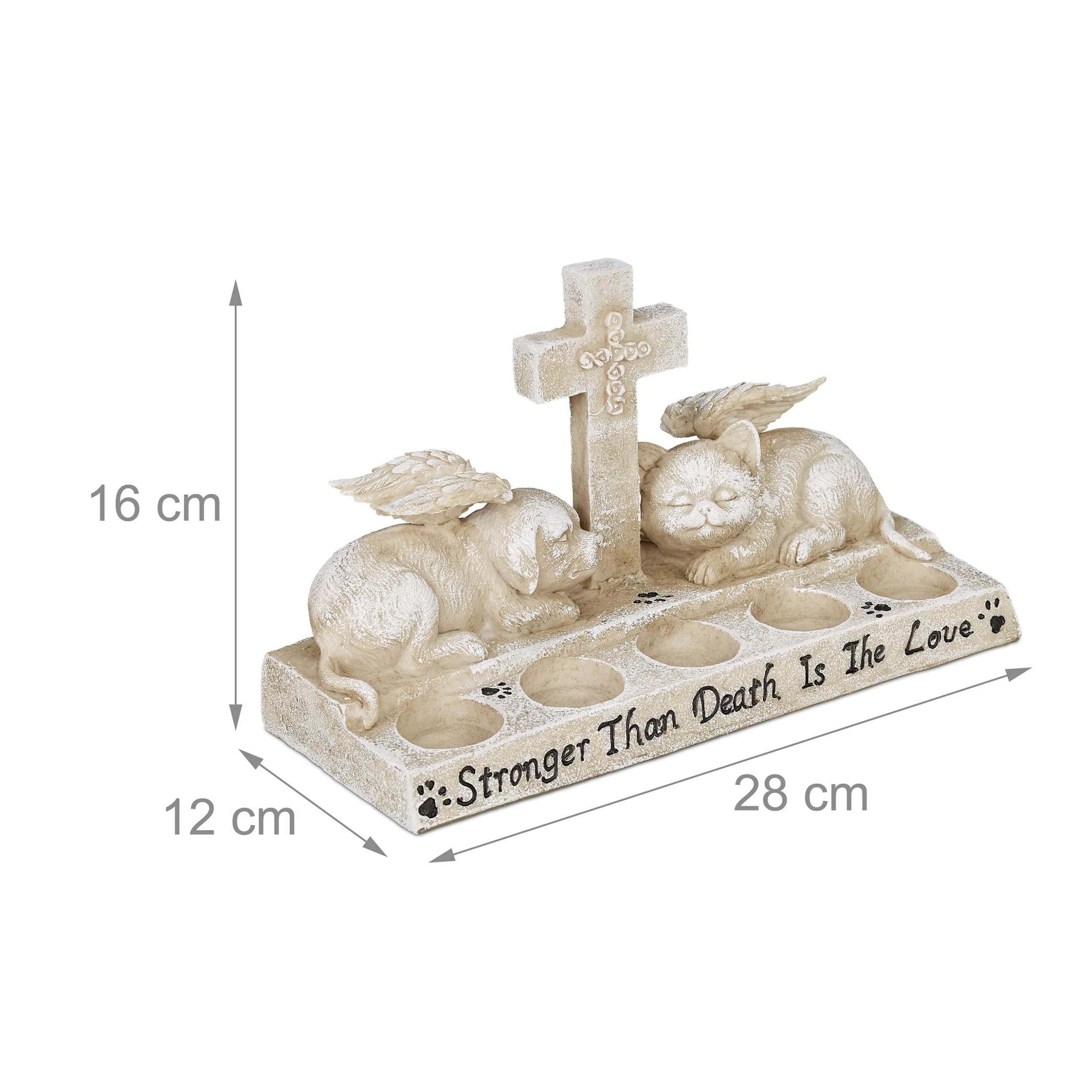 Relaxdays Tier-Grabschmuck In Beige – Bild 4