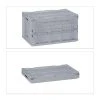Relaxdays Transportbox In Grau - (B)58,5 X (H)32,5 X (T)39,5 Cm