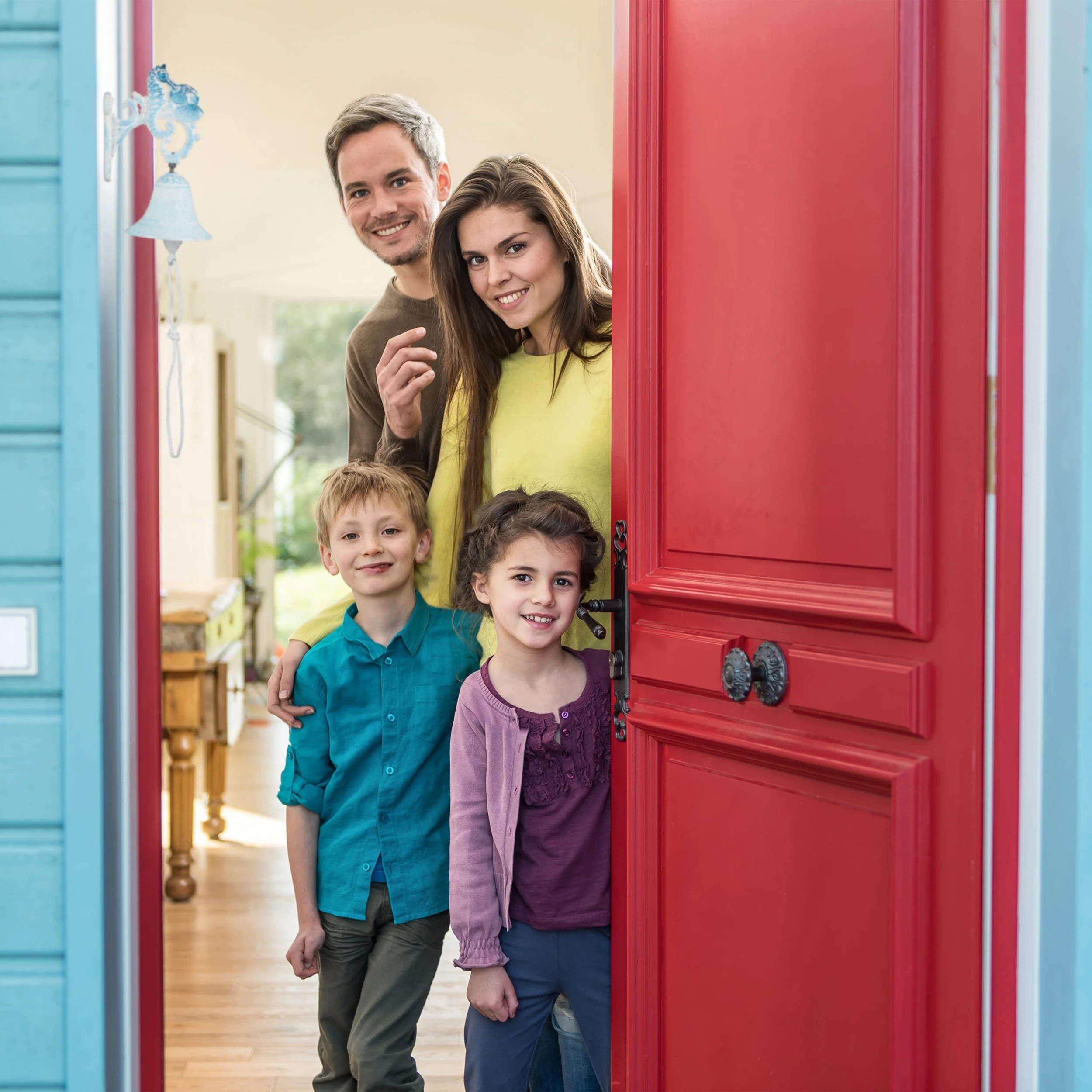 Relaxdays Türglocke In Weiß/ Blau – Bild 3