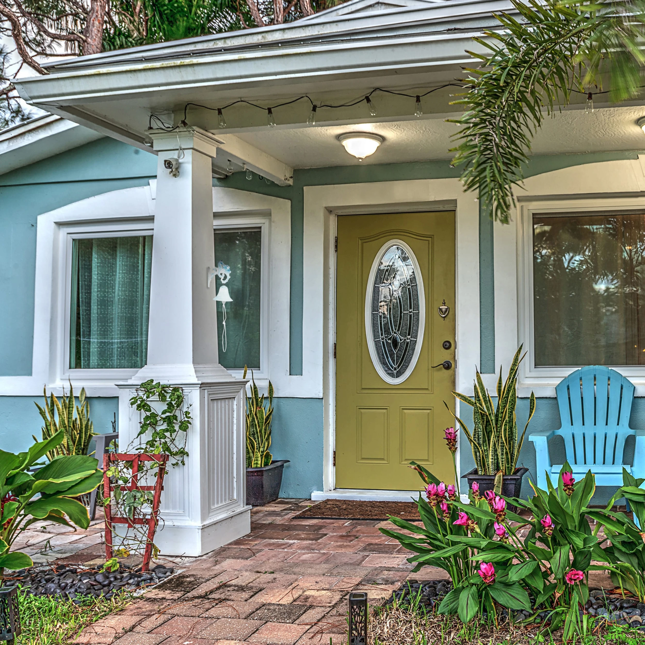 Relaxdays Türglocke In Weiß/ Blau – Bild 5