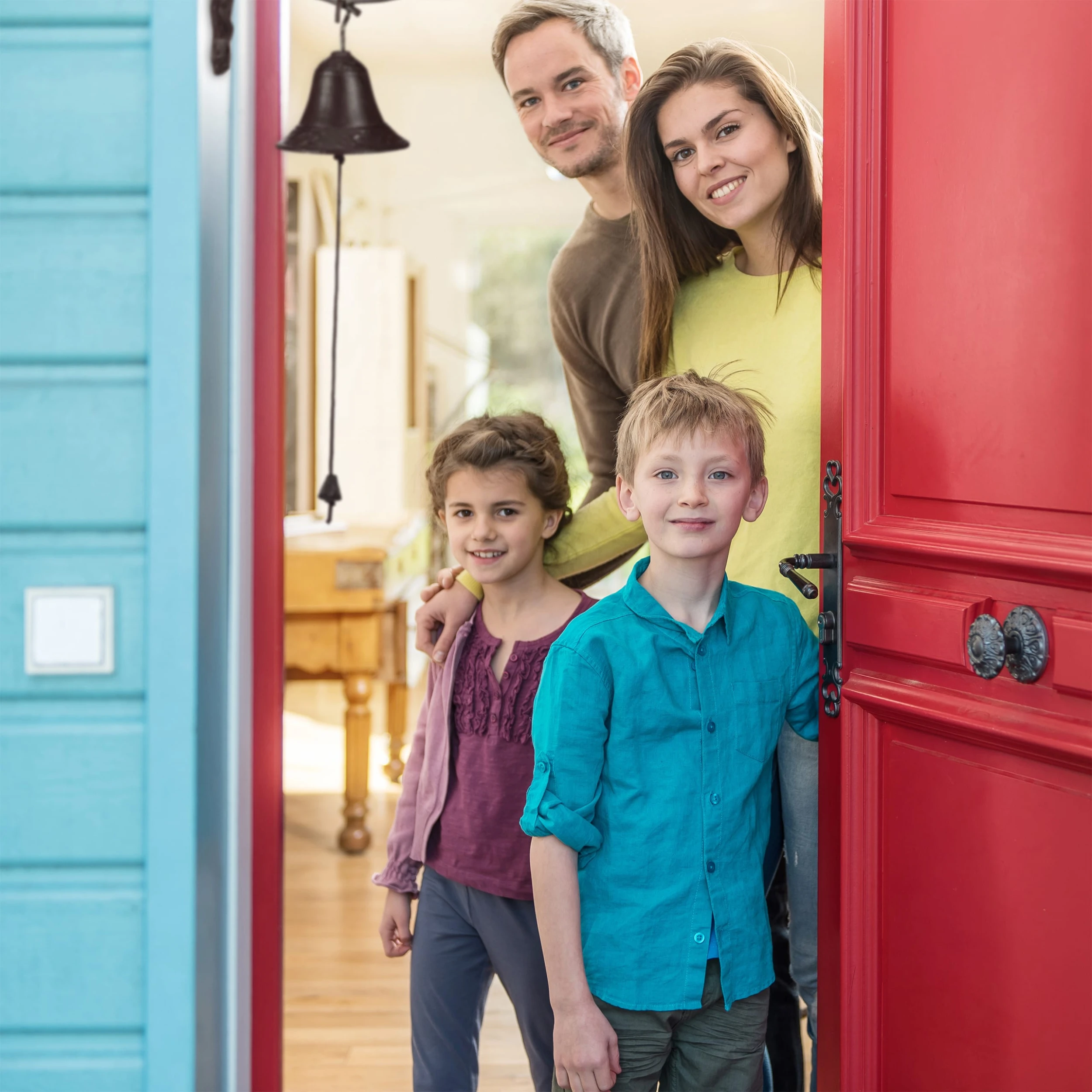 Relaxdays Türglocke Welcome In Dunkelbraun – Bild 3