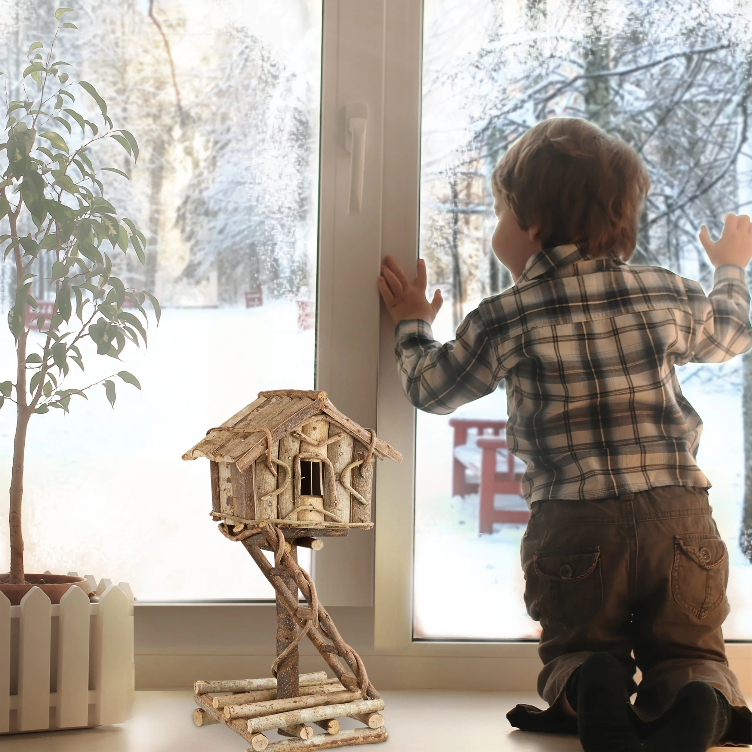 Relaxdays Vogelhaus In Natur – Bild 2