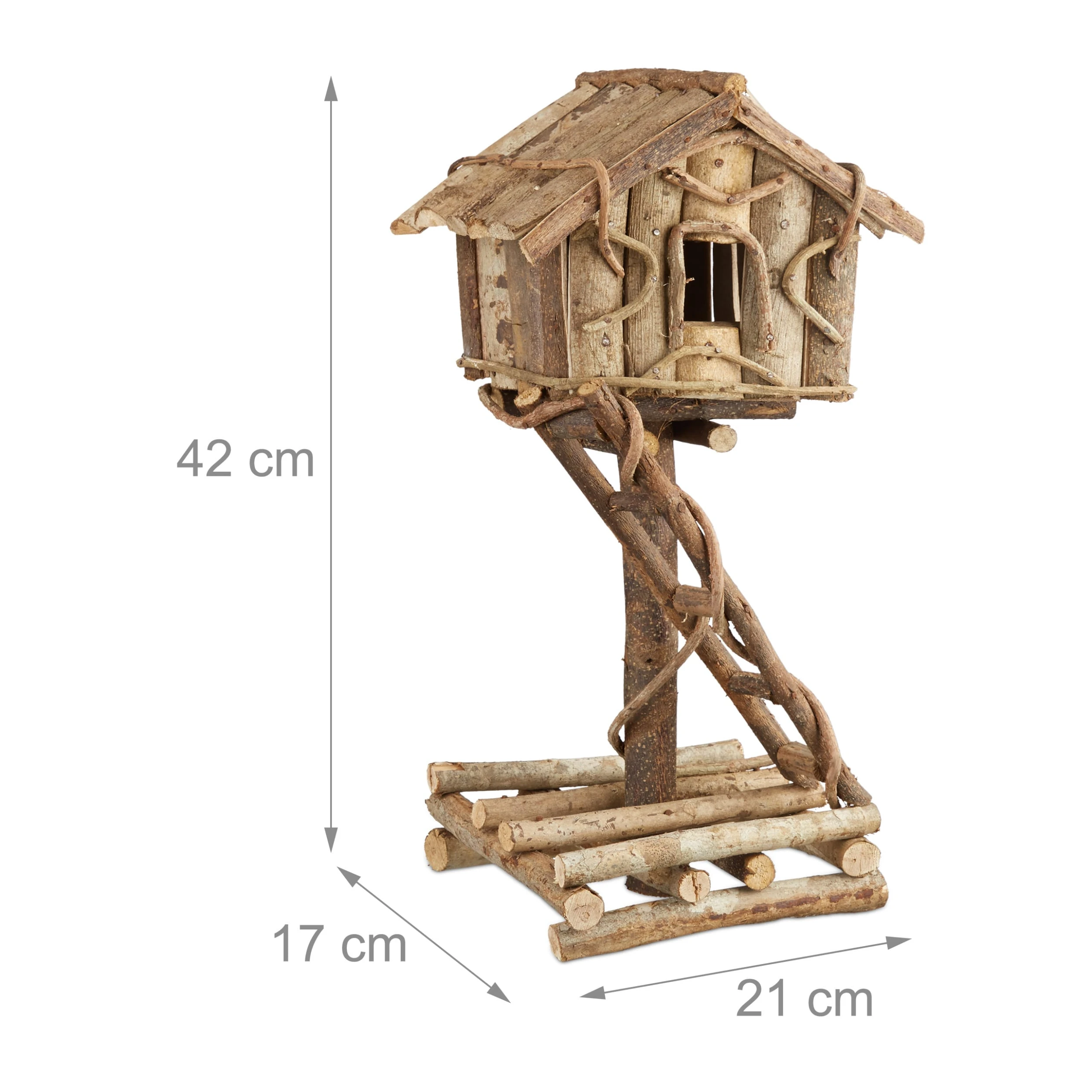 Relaxdays Vogelhaus In Natur – Bild 4