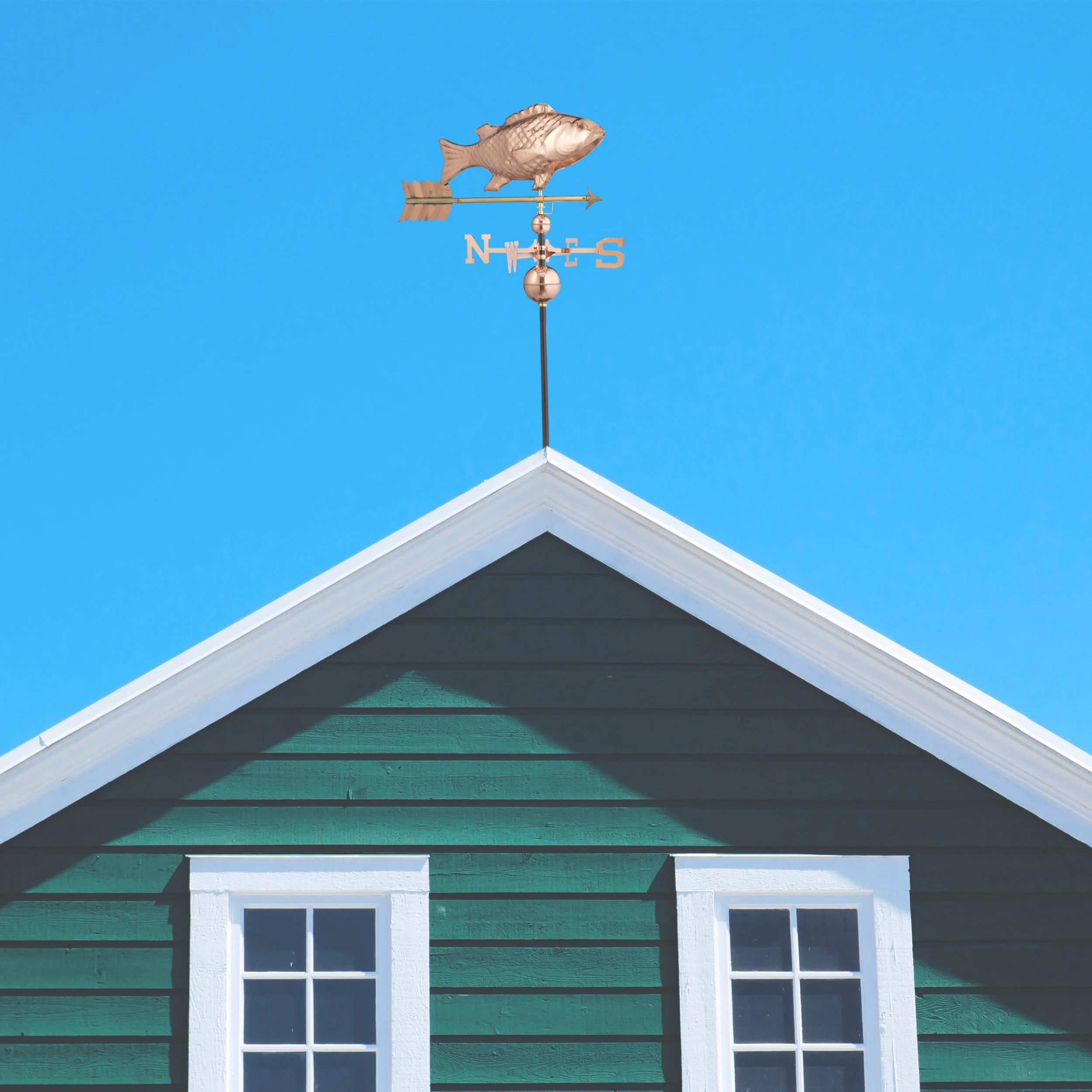 Relaxdays Wetterfahne "Fisch" In Kupfer – Bild 2