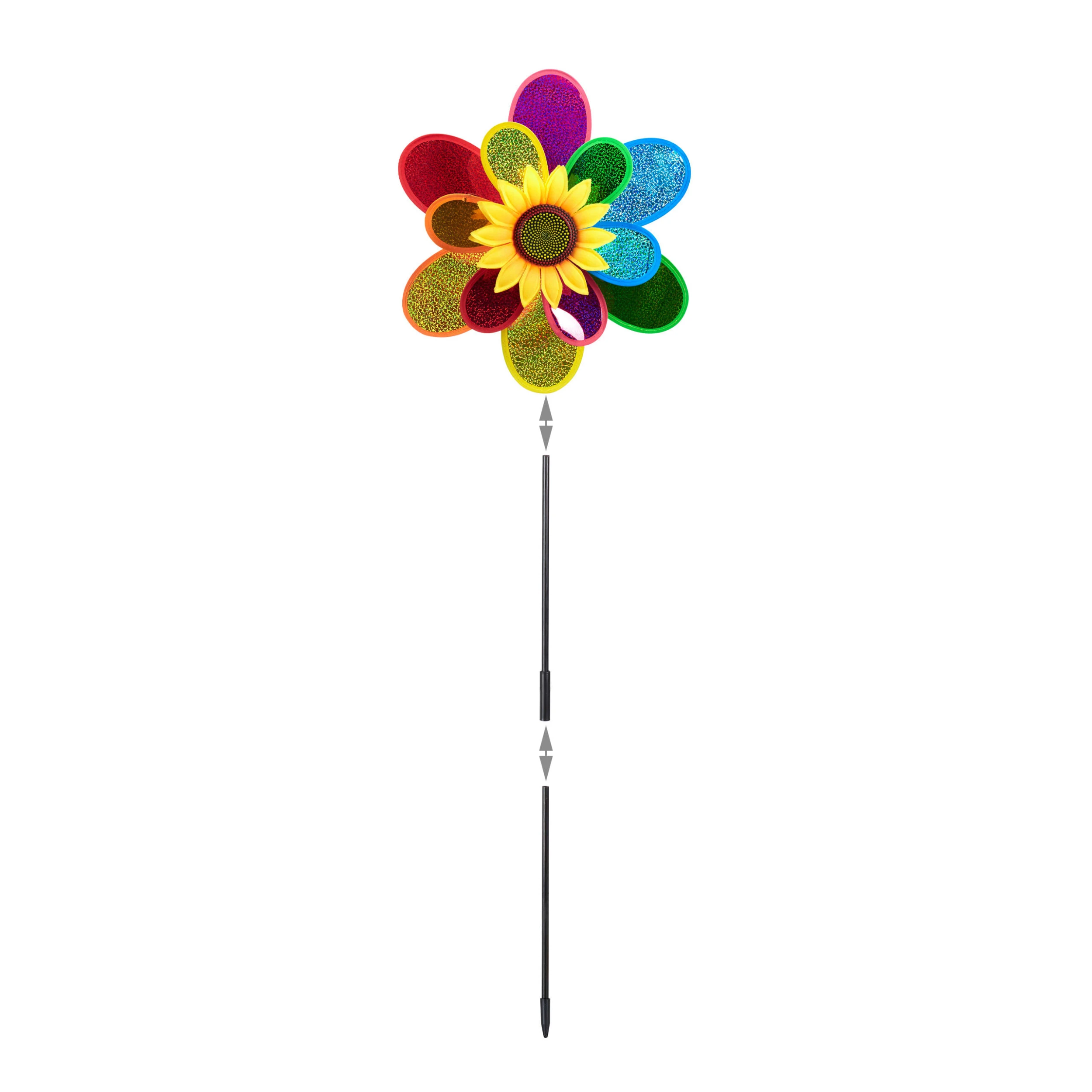 Relaxdays Windrad Blume In Bunt - (B)37,5x (H)74,5 X (T)14 Cm – Bild 6