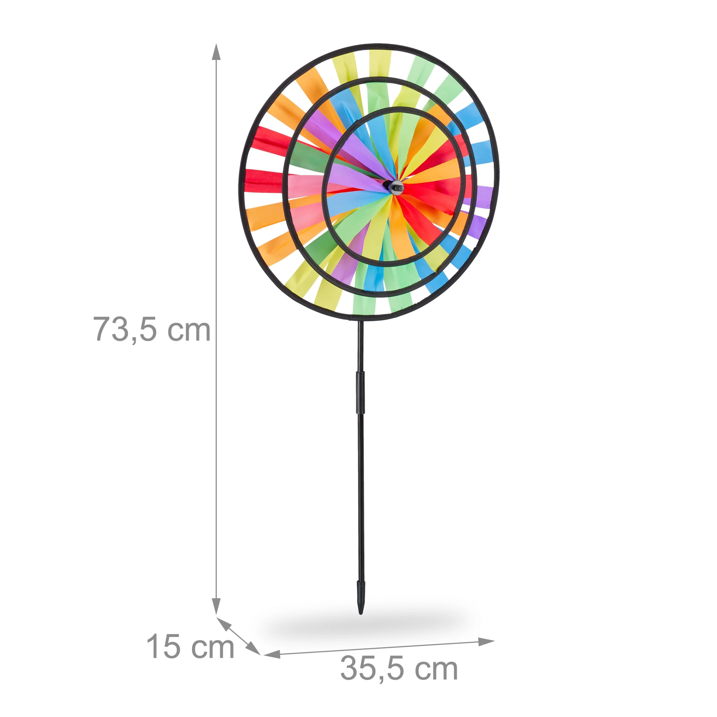 Relaxdays Windrad In Bunt – Bild 4