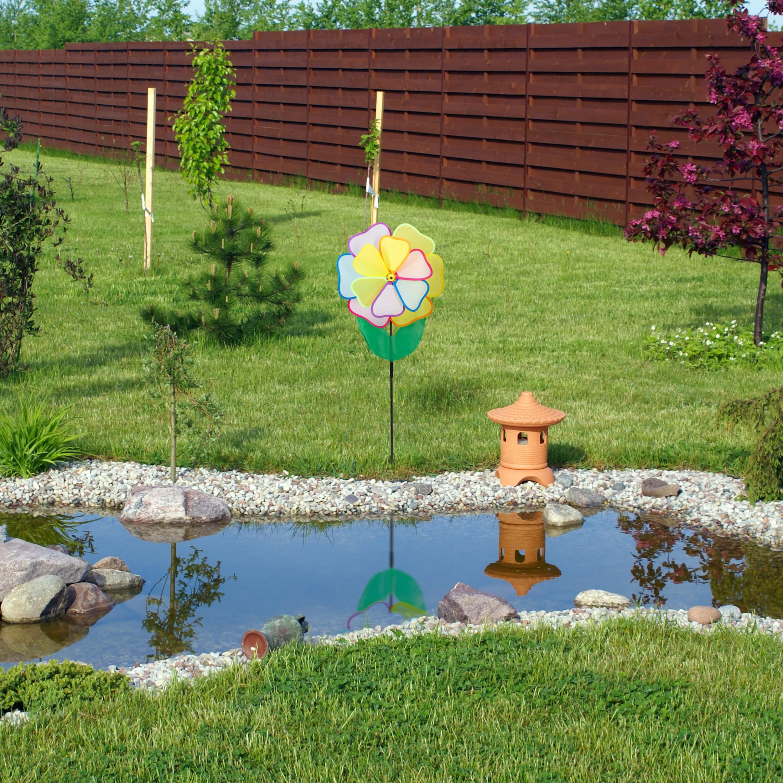 Relaxdays Windrad In Bunt - (B)36 X (H)85 X (T)10 Cm – Bild 2