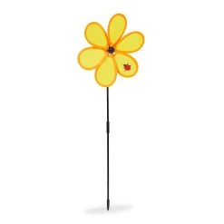 Relaxdays Windrad In Gelb/ Orange - (B)24 X (H)67,5 X (T)5 Cm